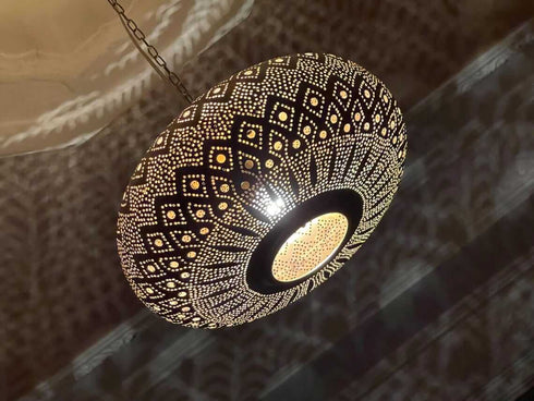 Handmade Moroccan Brass Pendant Light – Elegant Lighting (PL 1078)
